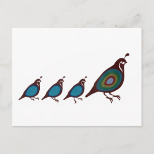 Quail Postcard