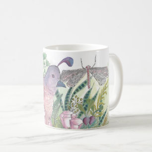 Quail Sitting in Crystals  Coffee Mug