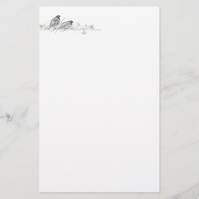 Quail Stationery (Front)
