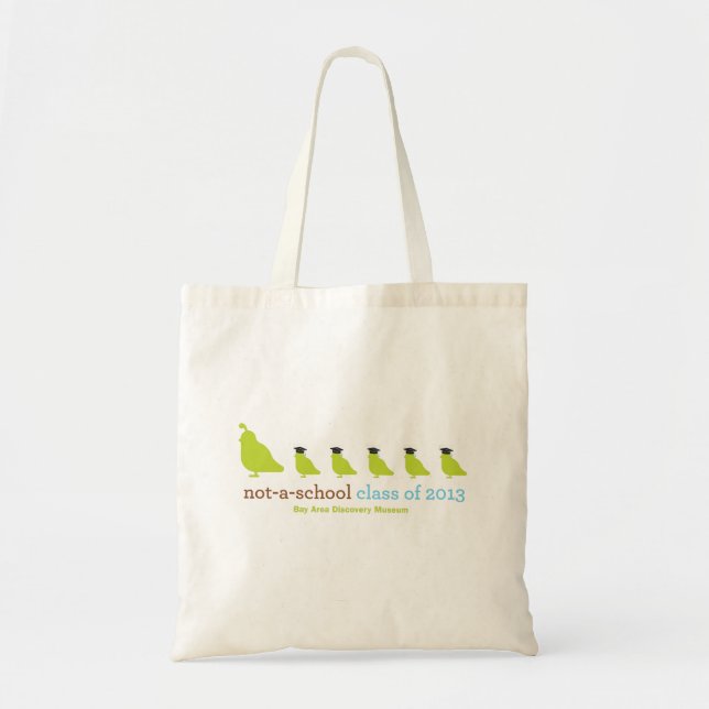 Quails in a row graduation 2013 tote (Front)