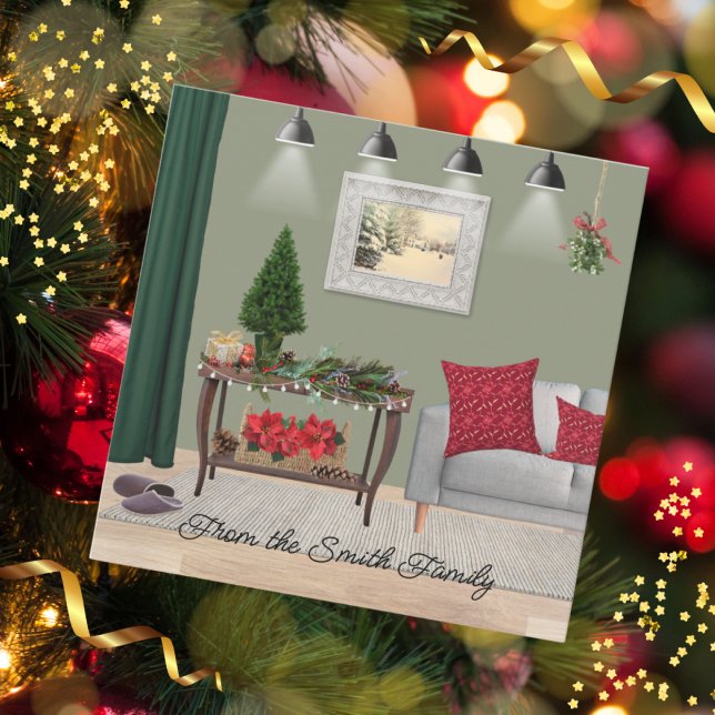 Quaint Christmas Scene Card (Creator Uploaded)