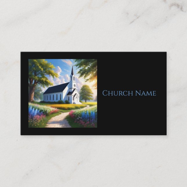 Quaint Church in the Country Business Card (Front)