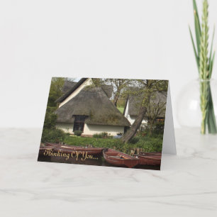 Quaint Cottage  - Thinking Of You notelet / card