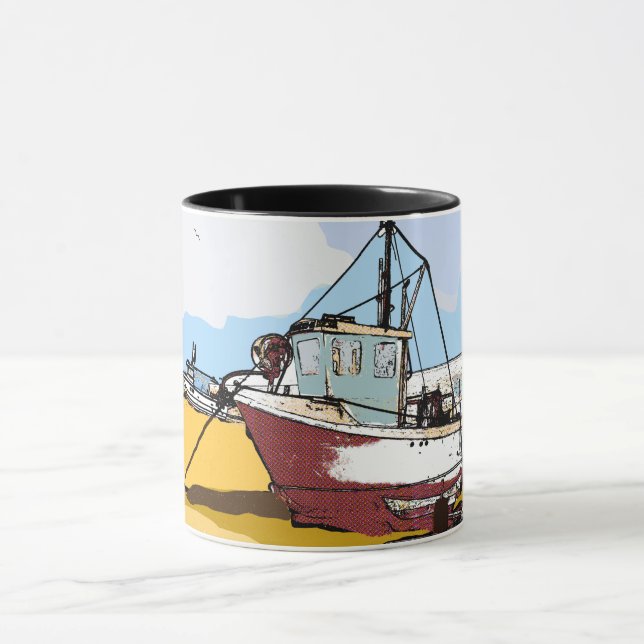 Quaint Fishing Boat Mug (Center)