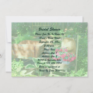Quaint Flower Garden Bridal Shower  Invitation