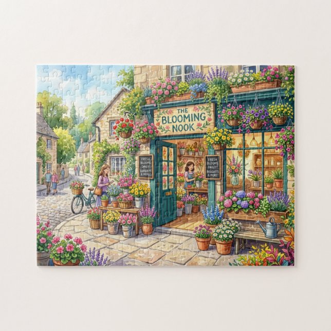 Quaint Flower Shop Jigsaw Puzzle (Horizontal)
