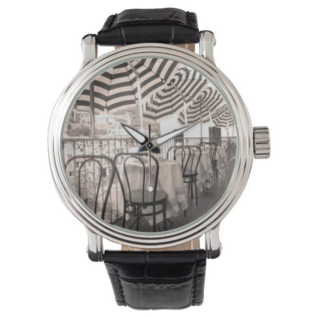 Quaint restaurant balcony, Italy Watch (Front)