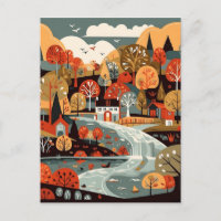 Quaint Scandi Village Art