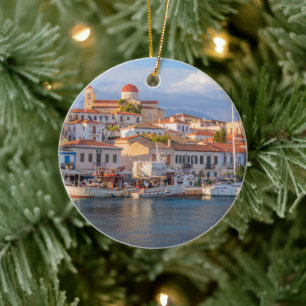 Quaint Seaside Village Ceramic Tree Decoration