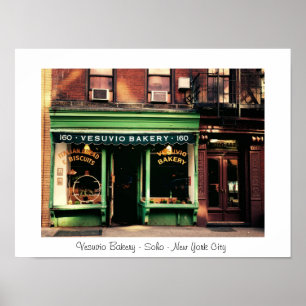 Quaint Soho Bakery - New York City Poster