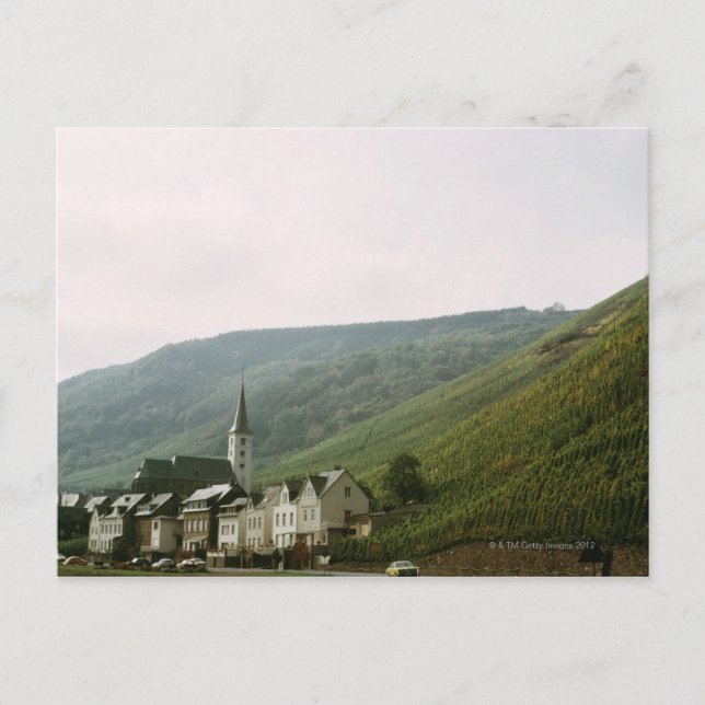 Quaint town of Moselles in Italy Postcard (Front)