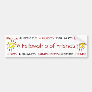 Quaker bumper sticker