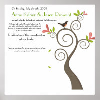 Quaker Marriage Certificate - Huge - Customized