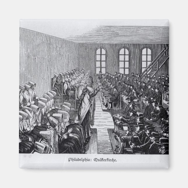 Quaker Meeting, Philadelphia Magnet (Front)