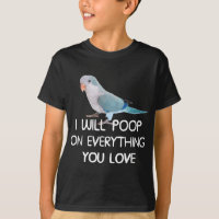 Quaker Parro, Poop On Everything Blue Quaker