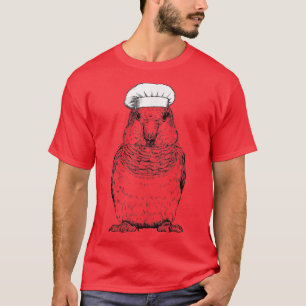 Quaker Parrot Cook Chef Funny Cooking Bird T-Shirt