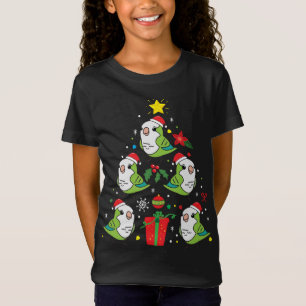 Quaker Parrot Green Christmas Ornament Tree Funny  T-Shirt