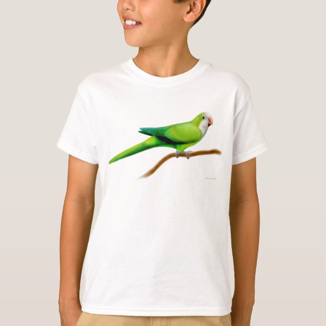 Quaker Parrot Kids T-Shirt (Front)
