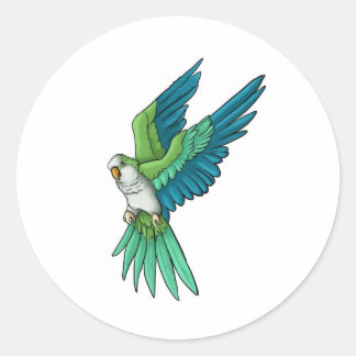 Quaker Parrot Products Classic Round Sticker
