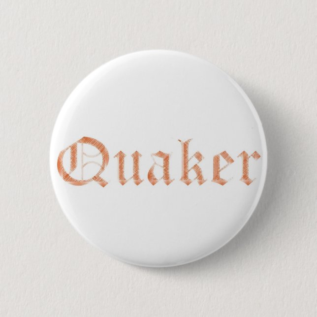 quaker pinback button (Front)