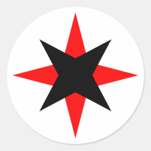 Quaker Star Classic Round Sticker