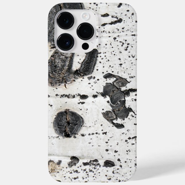 Quaking Aspen Tree White Bark Close-Up Photograph Case-Mate iPhone Case (Back)