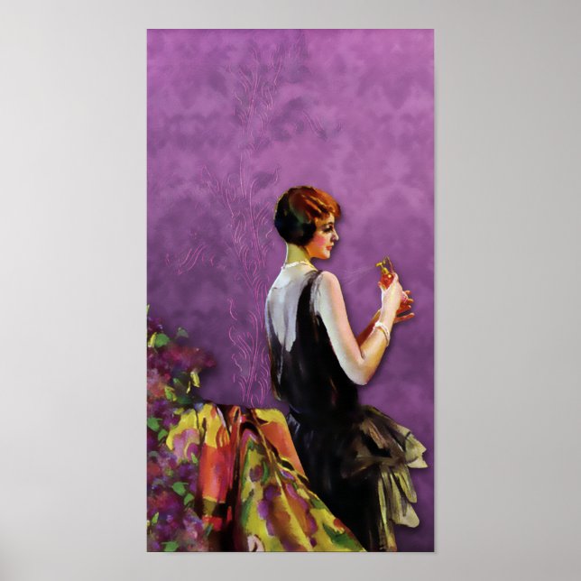 QUALIDA, 1920s FASHION in GOLD and LILAC Poster (Front)