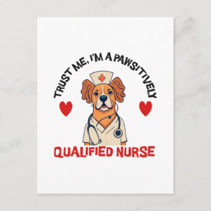 Qualified Nurse Pawsitively Enclosure Card