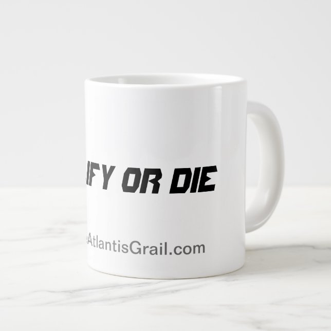 Qualify or Die - Jumbo Mug (Front Right)