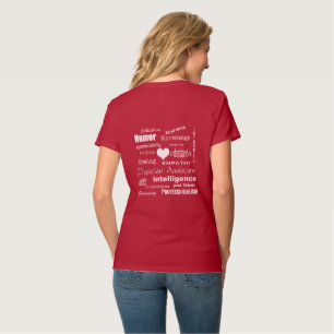 Qualities of a Physician Assistant-White Heart T-Shirt