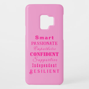 Qualities of Great Women Pink Case-Mate Samsung Galaxy S9 Case