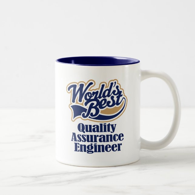 Quality Assurance Engineer Gift Two-Tone Coffee Mug (Right)