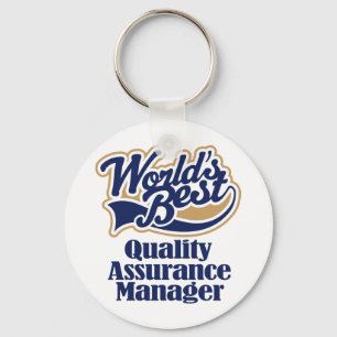 Quality Assurance Manager Gift Key Ring