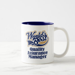Quality Assurance Manager Gift Two-Tone Coffee Mug