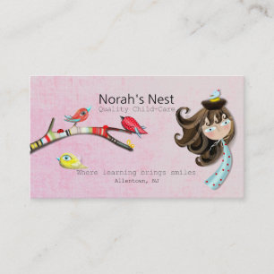 Quality Child Care Norah's Nest Business Card Temp