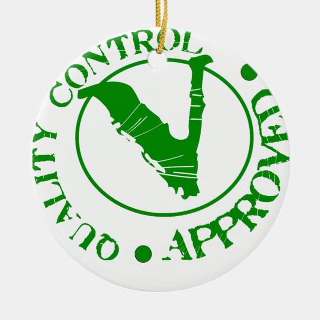 Quality Control Approved Ceramic Tree Decoration (Front)