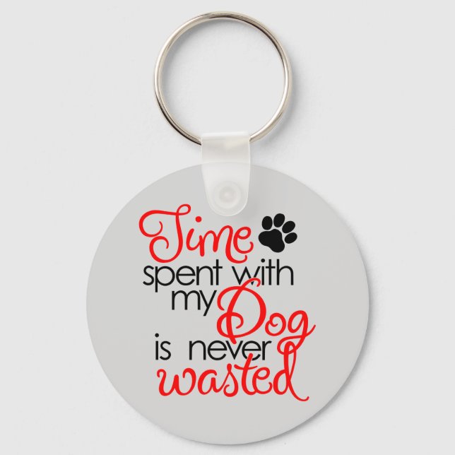 Quality Dog Time Key Ring (Front)