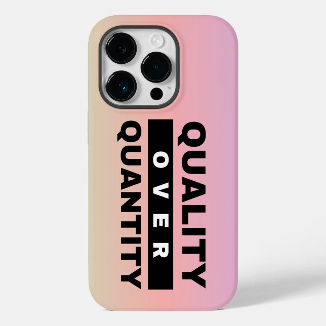 Quality Engineering Quote - Quality Over Quantity Case-Mate iPhone Case (Back)