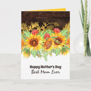 QUALITY Floral Mothers Day Cards Customisable