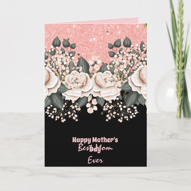 QUALITY Floral Mothers Day Cards Customisable (Front)