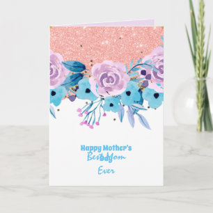 QUALITY Floral Mothers Day Cards Customisable