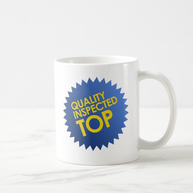 Quality Inspected Top Coffee Mug (Right)