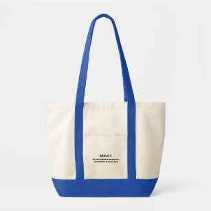 Quality is presence of excellence, Quality Quote Tote Bag