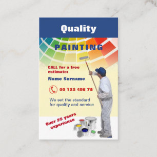 Quality painting business card