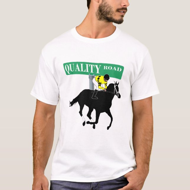 Quality Road - Street Sign T-Shirt (Front)