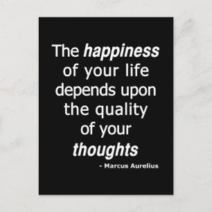 Quality Thoughts? Then Happy Life... Postcard