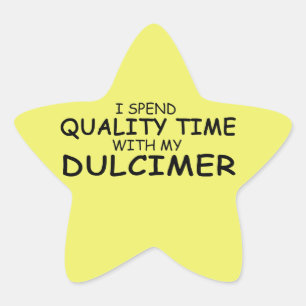 Quality Time Dulcimer Star Sticker