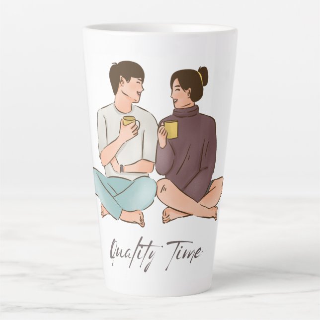 Quality Time Latte Mug (Front)