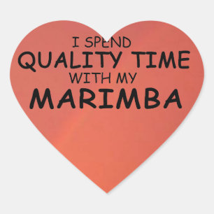 Quality Time Marimba Heart Sticker