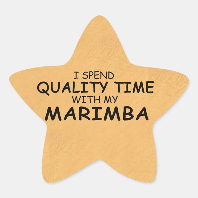 Quality Time Marimba Star Sticker (Front)